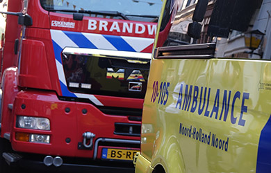 Ambulance spoedrit naar Arnhem