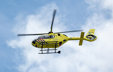 Traumaheli opgeroepen naar Loplein in Arnhem